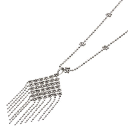 TIFFANY&Co. fringe Necklace K18 White Gold Ladies [Used]