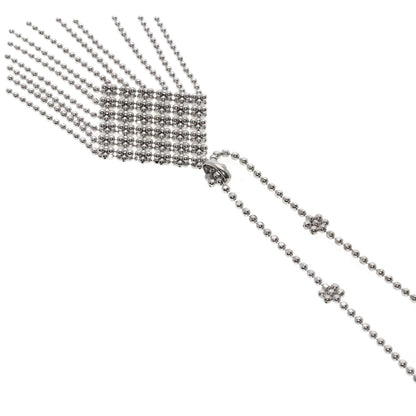 TIFFANY&Co. fringe Necklace K18 White Gold Ladies [Used]