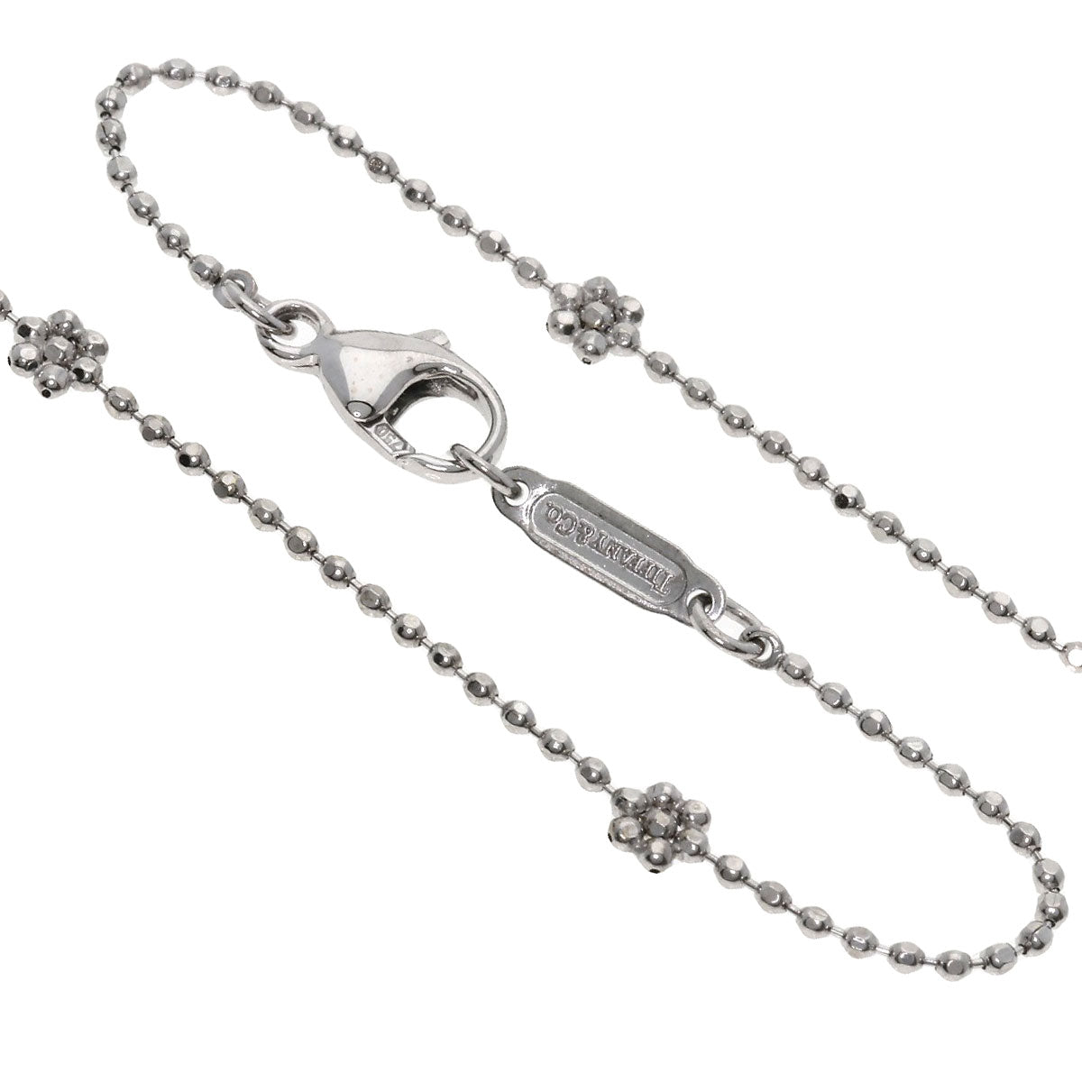 TIFFANY&Co. fringe Necklace K18 White Gold Ladies [Used]