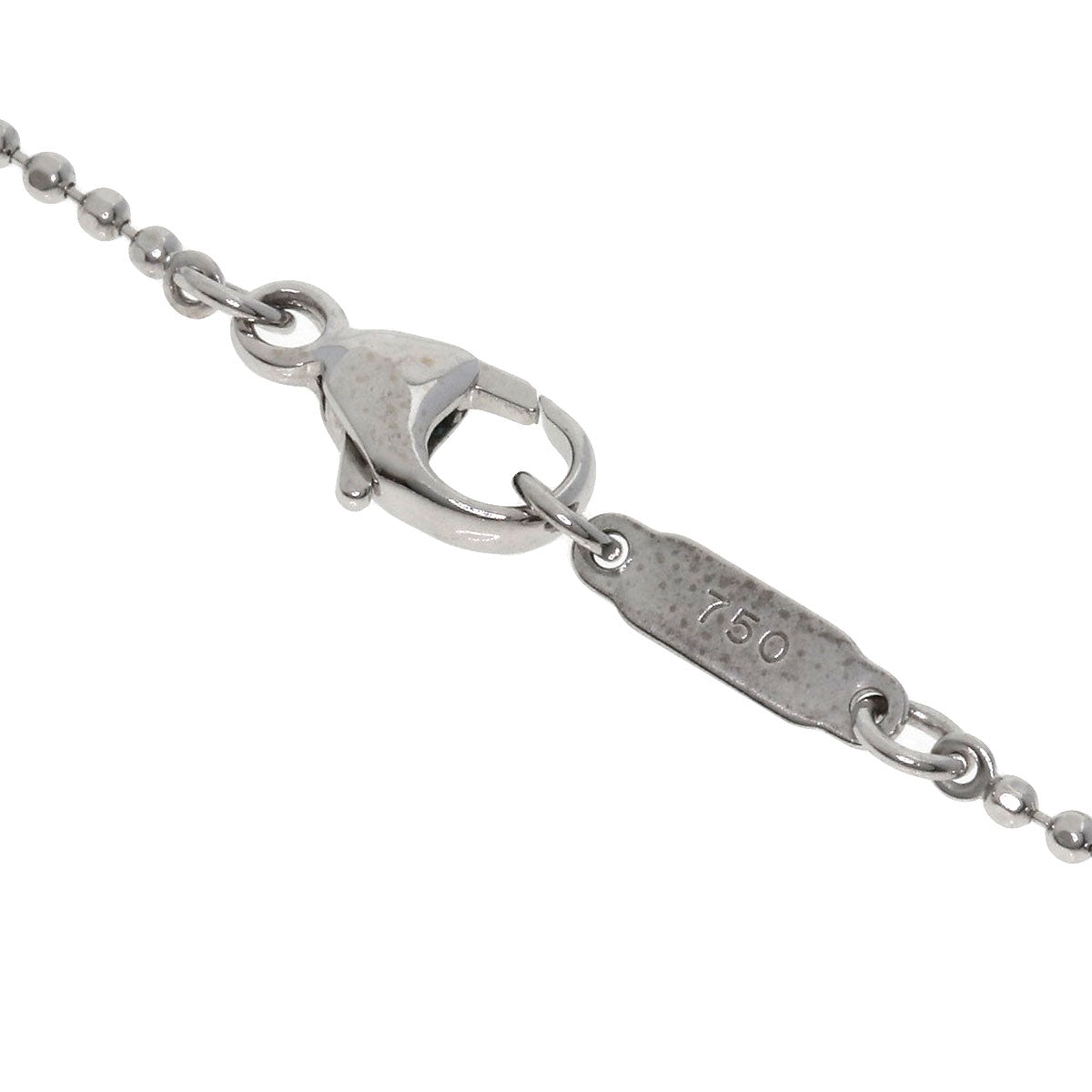 TIFFANY&Co. fringe Necklace K18 White Gold Ladies [Used]