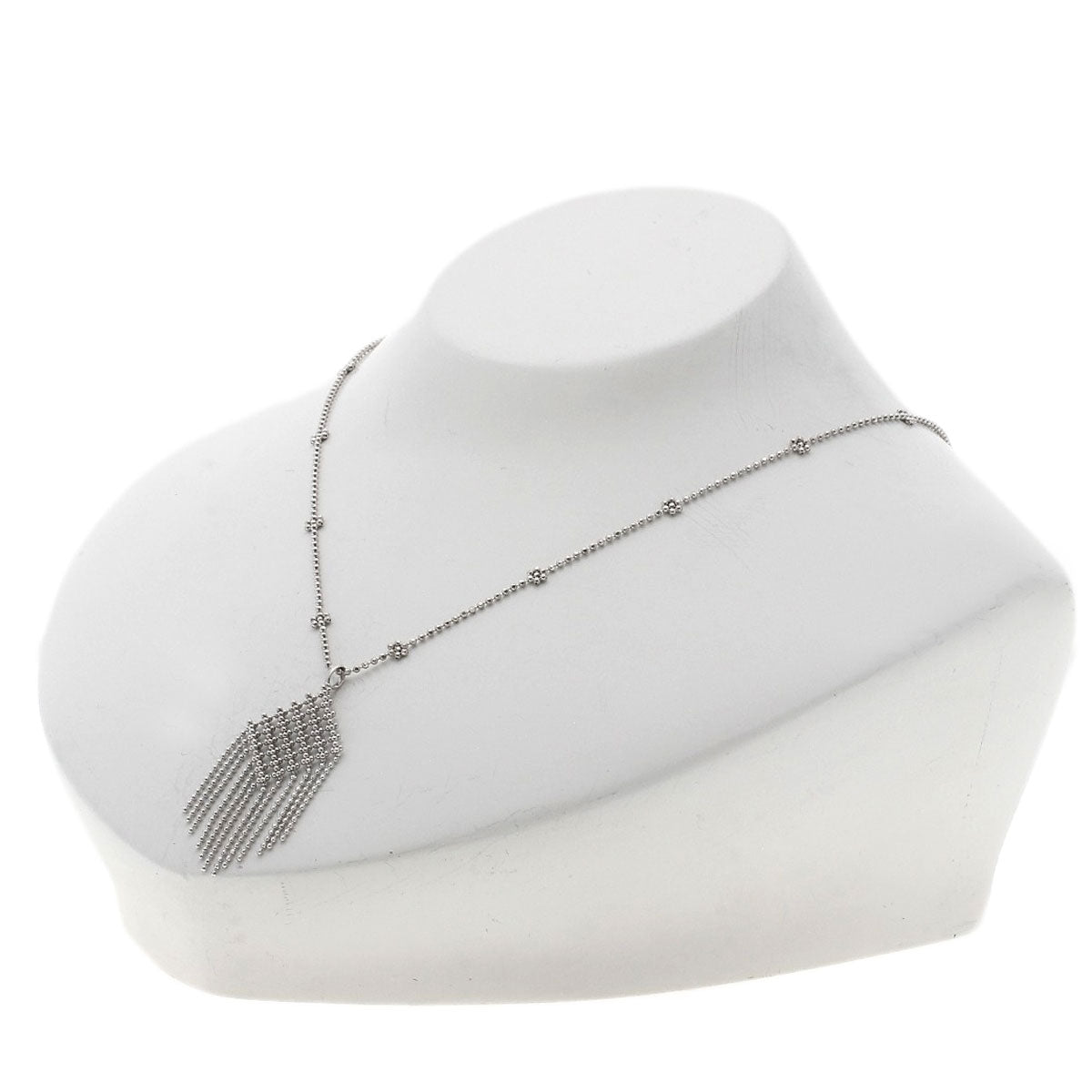 TIFFANY&Co. fringe Necklace K18 White Gold Ladies [Used]