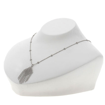 TIFFANY&Co. fringe Necklace K18 White Gold Ladies [Used]