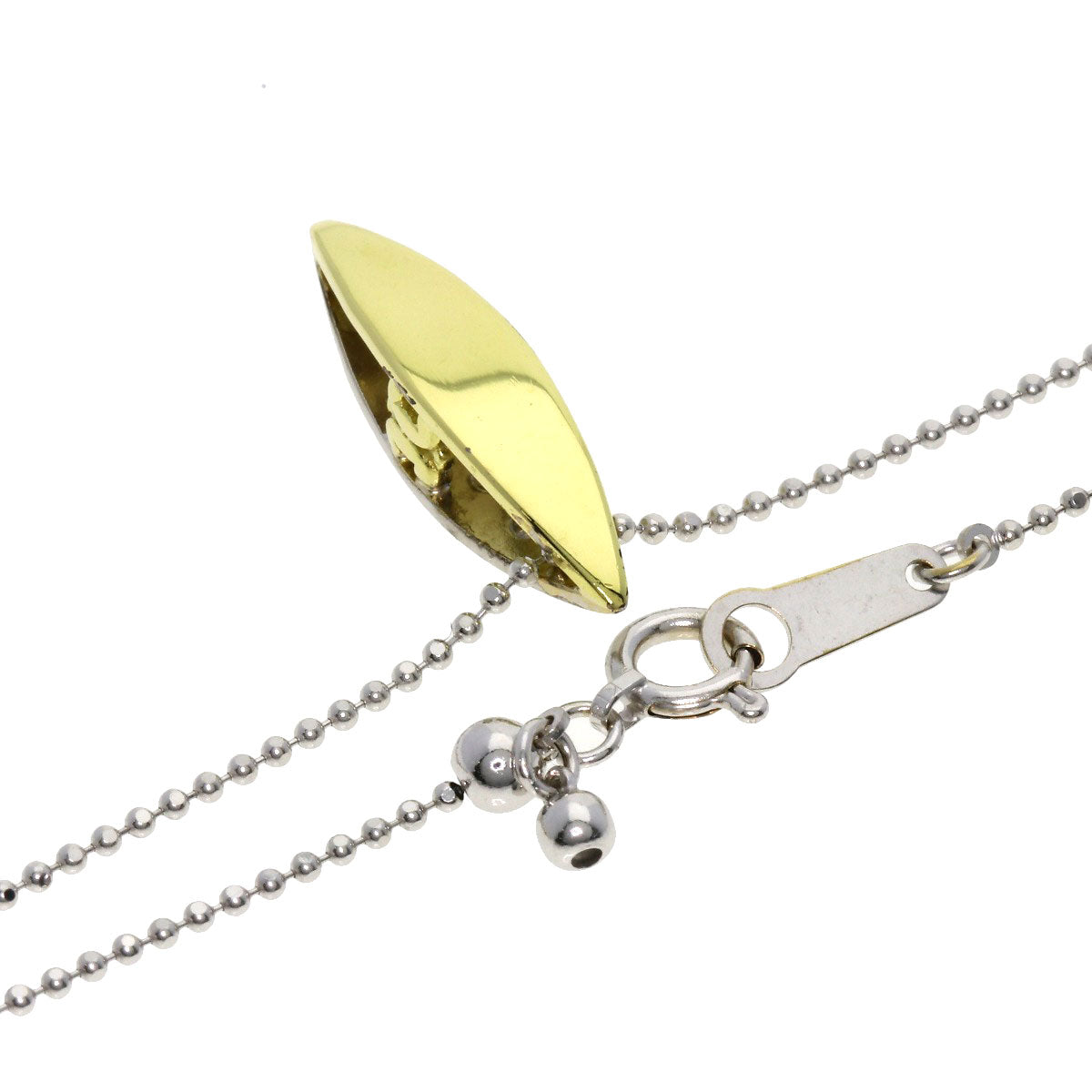 CELINE 3P Diamond Two-Tone? Necklace K18 White Gold 18K Yellow GoldLadies [Used]