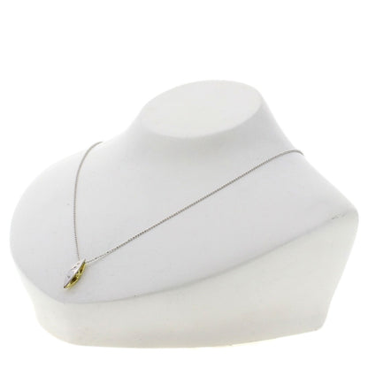 CELINE 3P Diamond Two-Tone? Necklace K18 White Gold 18K Yellow GoldLadies [Used]