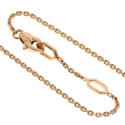 BVLGARI   Necklace Serpenti Malachite Diamond K18 Pink Gold Ladies