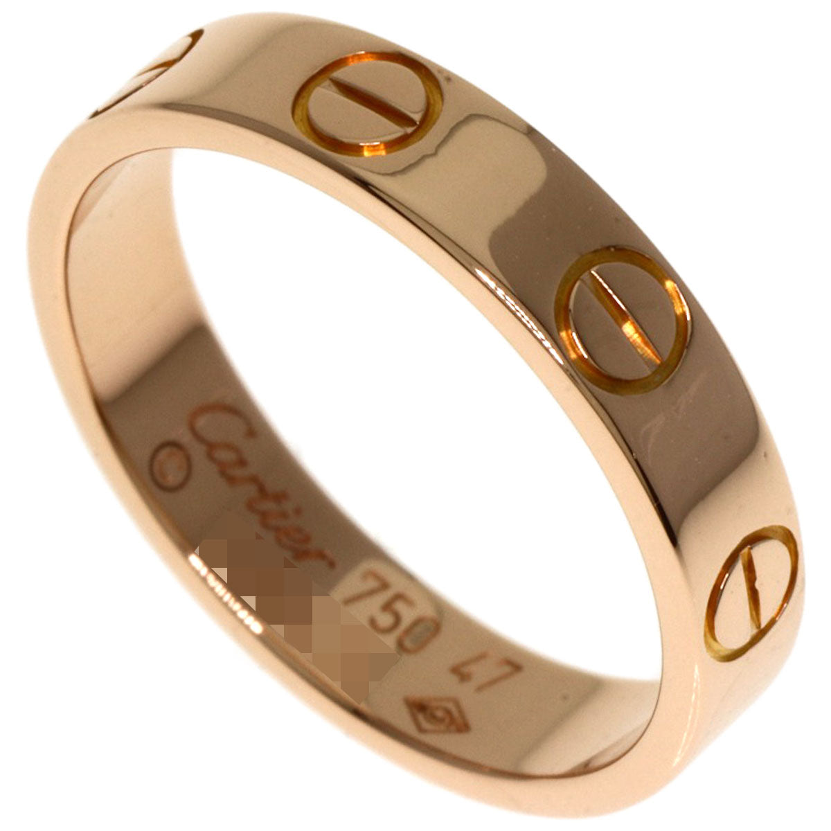 CARTIER   Ring mini love ring #47 K18 Pink Gold Ladies