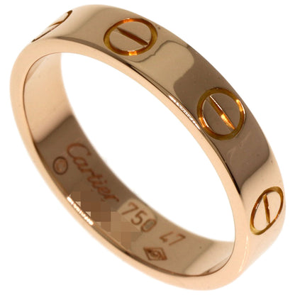 CARTIER   Ring mini love ring #47 K18 Pink Gold Ladies