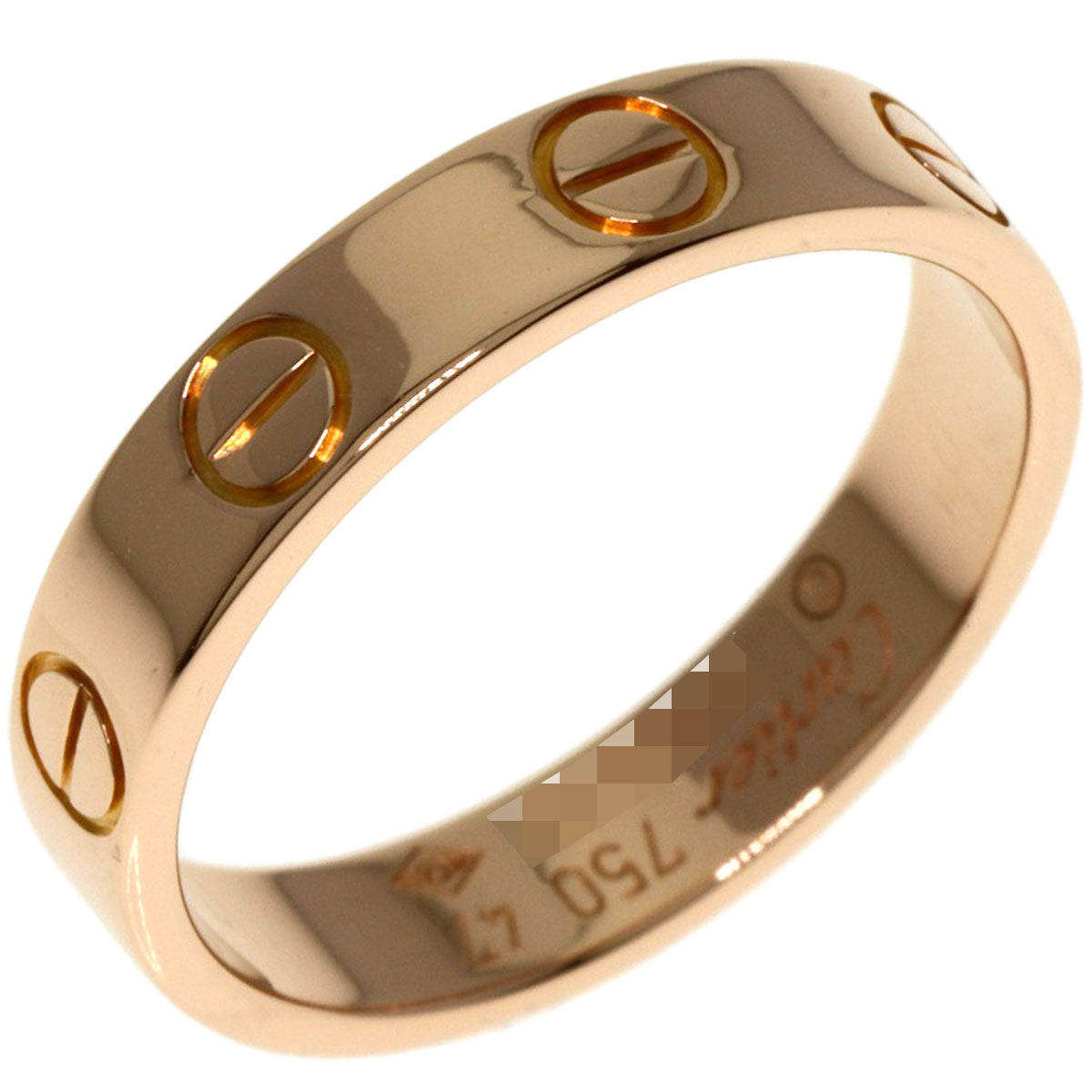 CARTIER   Ring mini love ring #47 K18 Pink Gold Ladies