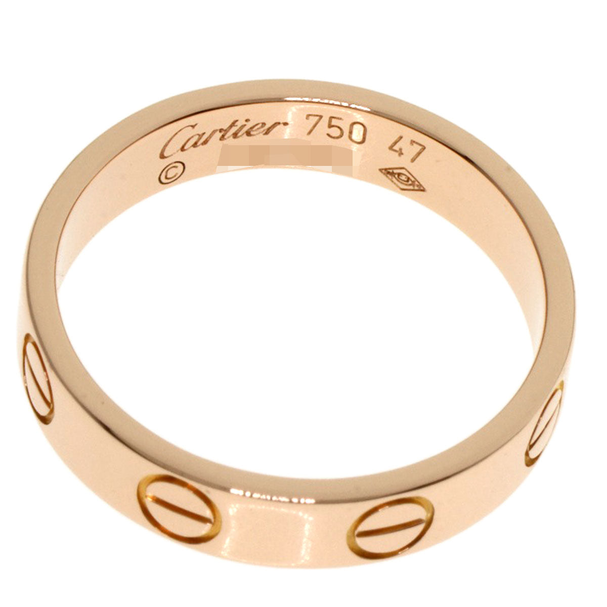 CARTIER   Ring mini love ring #47 K18 Pink Gold Ladies