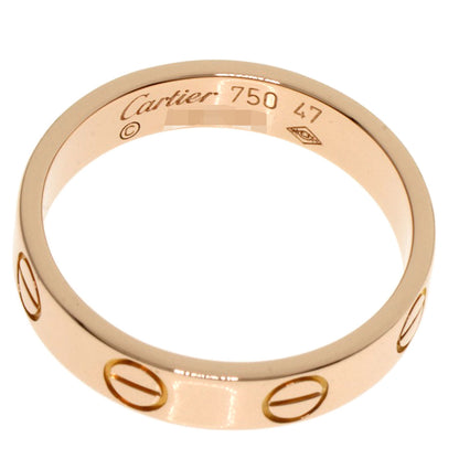 CARTIER   Ring mini love ring #47 K18 Pink Gold Ladies