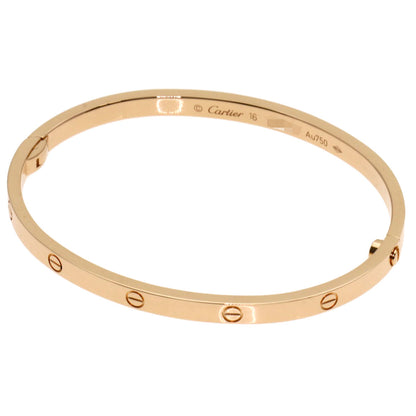CARTIER LOVE Bracelets Small Model with Driver #16 Bracelet K18 Pink Gold Ladies [Used]