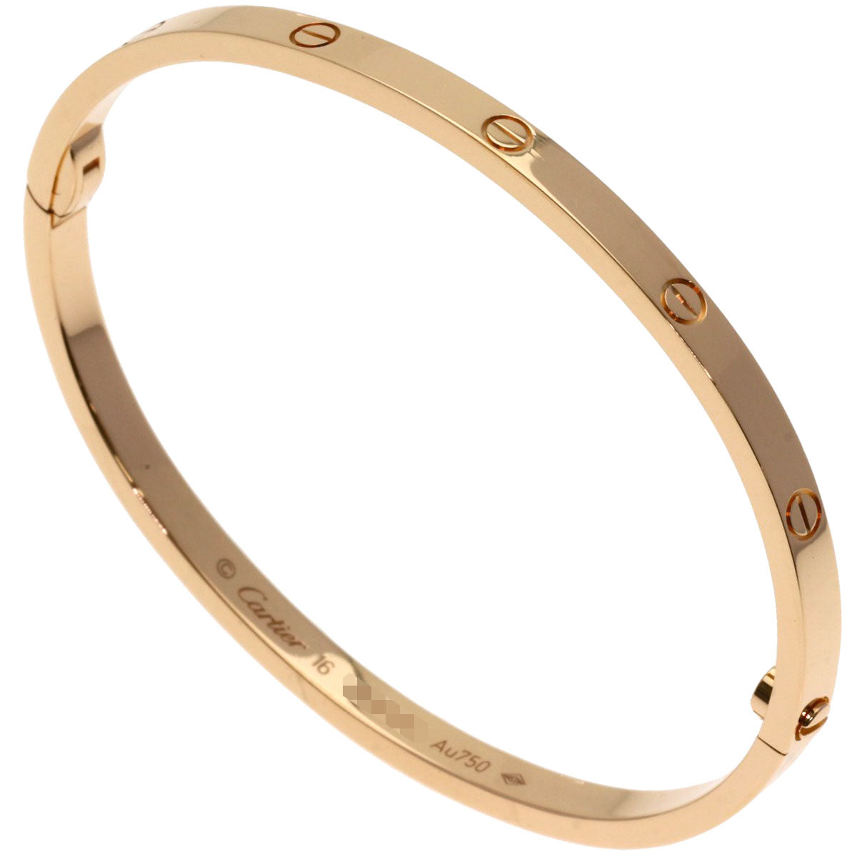 CARTIER LOVE Bracelets Small Model with Driver #16 Bracelet K18 Pink Gold Ladies [Used]