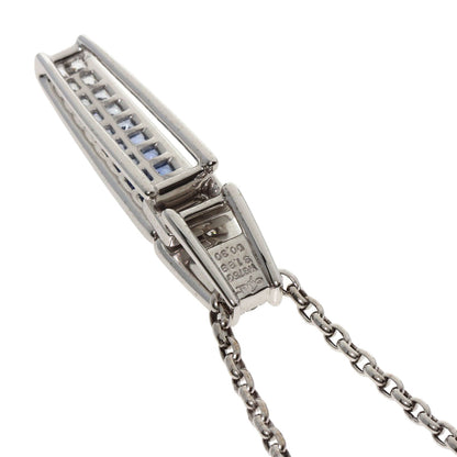 Jeunet Sapphire Diamond Necklace K18 White Gold Ladies [Used]