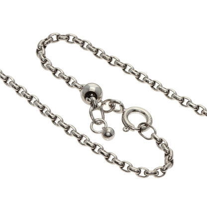 Jeunet Sapphire Diamond Necklace K18 White Gold Ladies [Used]