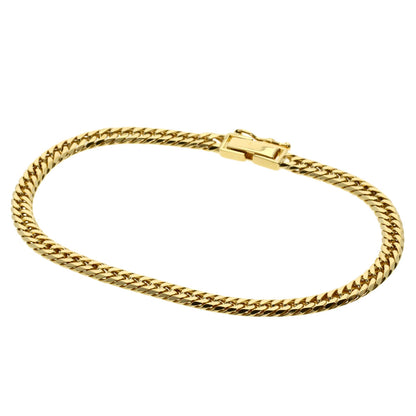 Curb chain Kihei W6 side Bracelet K18 Yellow Gold  10.1g�E½@unisex