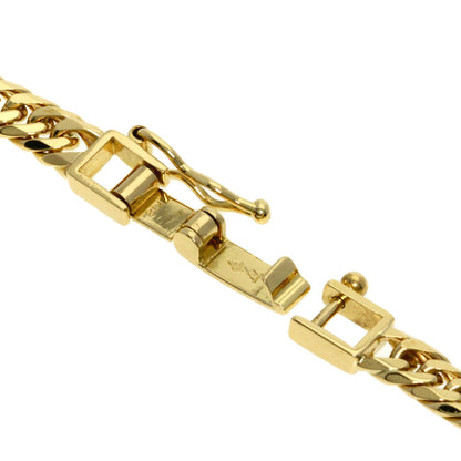 Curb chain Kihei W6 side Bracelet K18 Yellow Gold  10.1g�E½@unisex