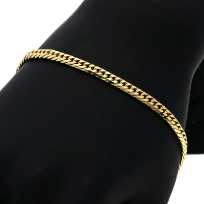 Curb chain Kihei W6 side Bracelet K18 Yellow Gold  10.1g�E½@unisex