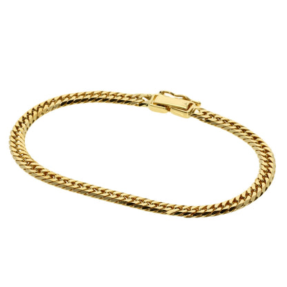 Curb chain Kihei W6 side Bracelet K18 Yellow Gold  9.7g�E½@Ladies