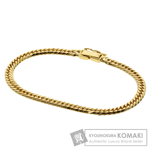 Curb chain Kihei W6 side Bracelet K18 Yellow Gold  9.7g�E½@Ladies