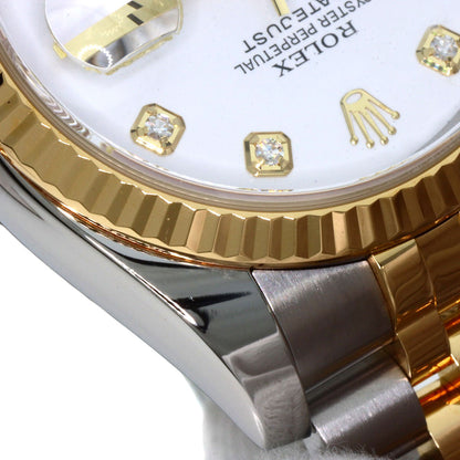 ROLEX DATEJUST 10P Diamond Watches 116233G Stainless Steel/SSxK18YG mens