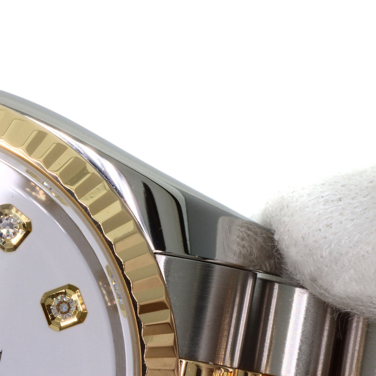 ROLEX DATEJUST 10P Diamond Watches 116233G Stainless Steel/SSxK18YG mens