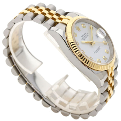 ROLEX DATEJUST 10P Diamond Watches 116233G Stainless Steel/SSxK18YG mens