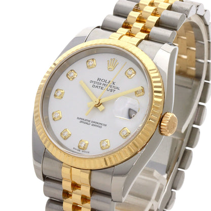 ROLEX DATEJUST 10P Diamond Watches 116233G Stainless Steel/SSxK18YG mens