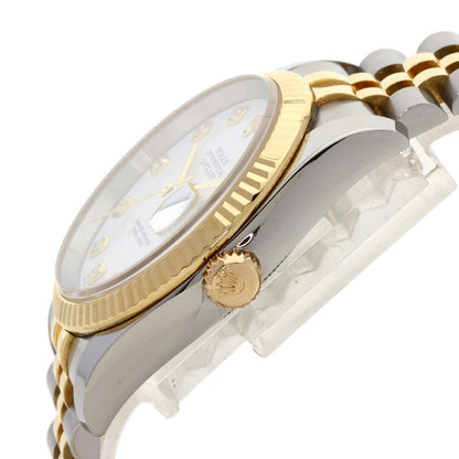 ROLEX DATEJUST 10P Diamond Watches 116233G Stainless Steel/SSxK18YG mens