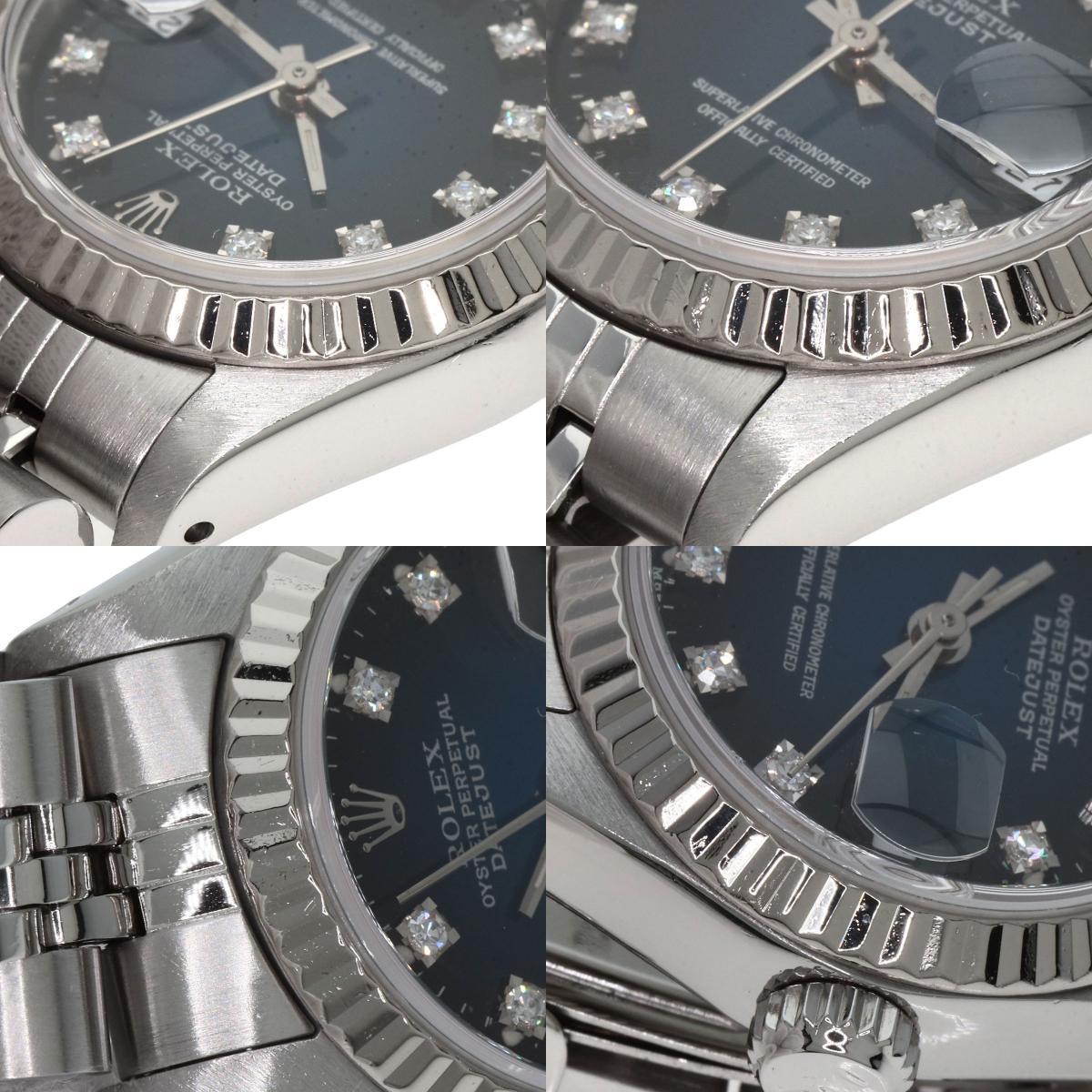 ROLEX Datejust 10P Diamond Blue Gradation Watches 69174G Stainless Steel/Stainless Steel Ladies