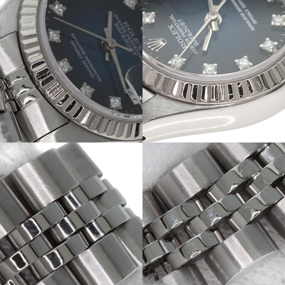 ROLEX Datejust 10P Diamond Blue Gradation Watches 69174G Stainless Steel/Stainless Steel Ladies