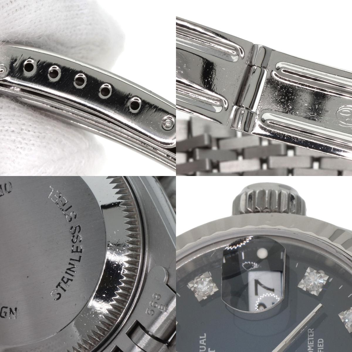 ROLEX Datejust 10P Diamond Blue Gradation Watches 69174G Stainless Steel/Stainless Steel Ladies