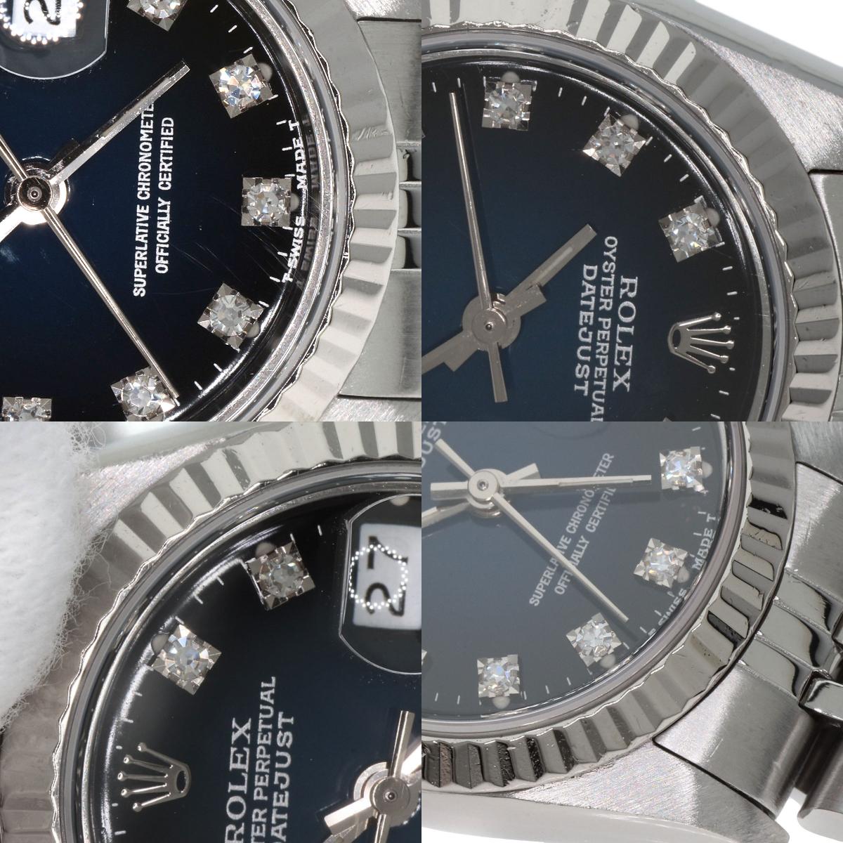 ROLEX Datejust 10P Diamond Blue Gradation Watches 69174G Stainless Steel/Stainless Steel Ladies