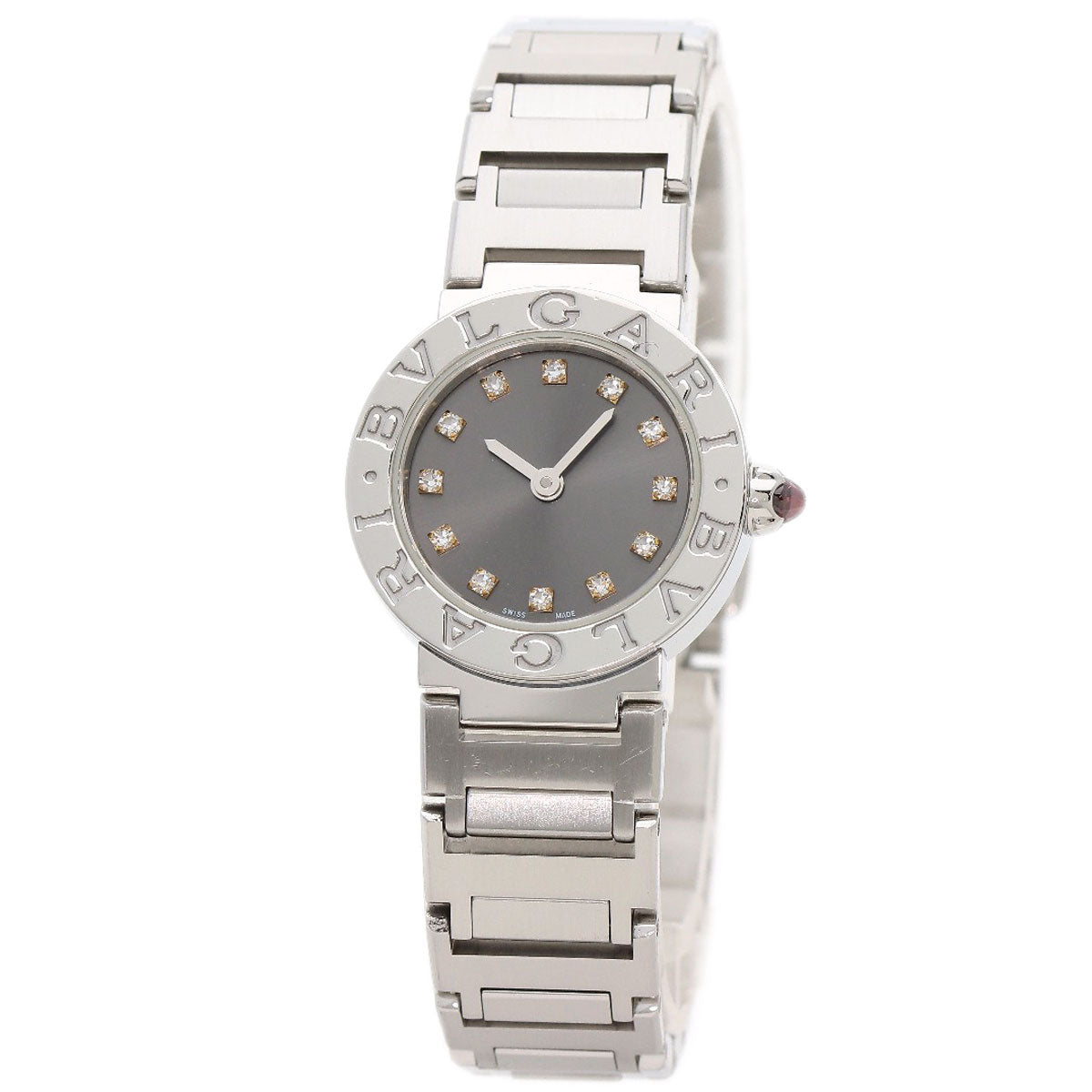 BVLGARI BVLGARI BVLGARI 12P Diamond Watches BBL23C6SS/12 Stainless Steel/Stainless Steel Ladies