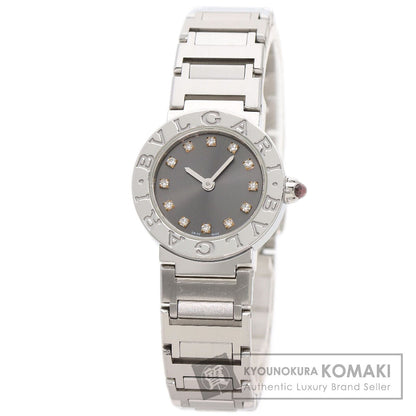 BVLGARI BVLGARI BVLGARI 12P Diamond Watches BBL23C6SS/12 Stainless Steel/Stainless Steel Ladies