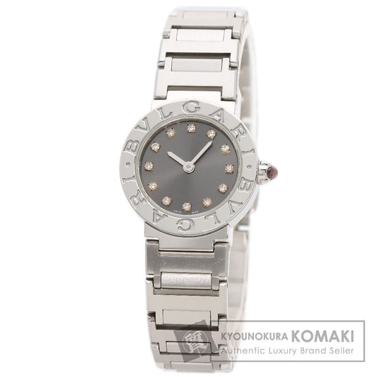 BVLGARI BVLGARI BVLGARI 12P Diamond Watches BBL23C6SS/12 Stainless Steel/Stainless Steel Ladies