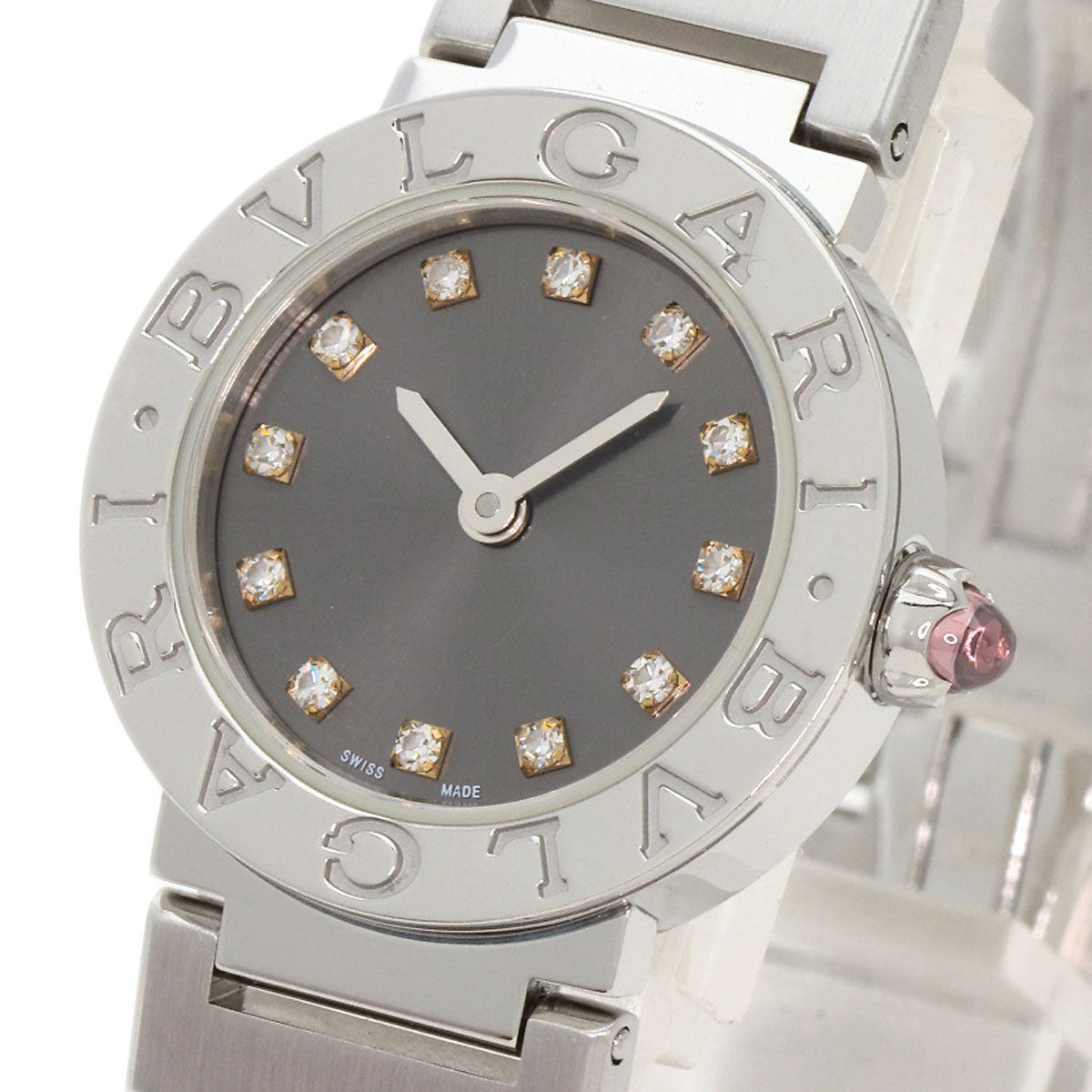 BVLGARI BVLGARI BVLGARI 12P Diamond Watches BBL23C6SS/12 Stainless Steel/Stainless Steel Ladies