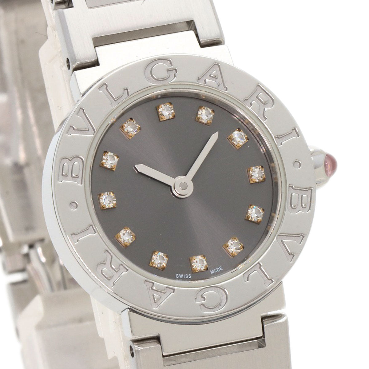 BVLGARI BVLGARI BVLGARI 12P Diamond Watches BBL23C6SS/12 Stainless Steel/Stainless Steel Ladies