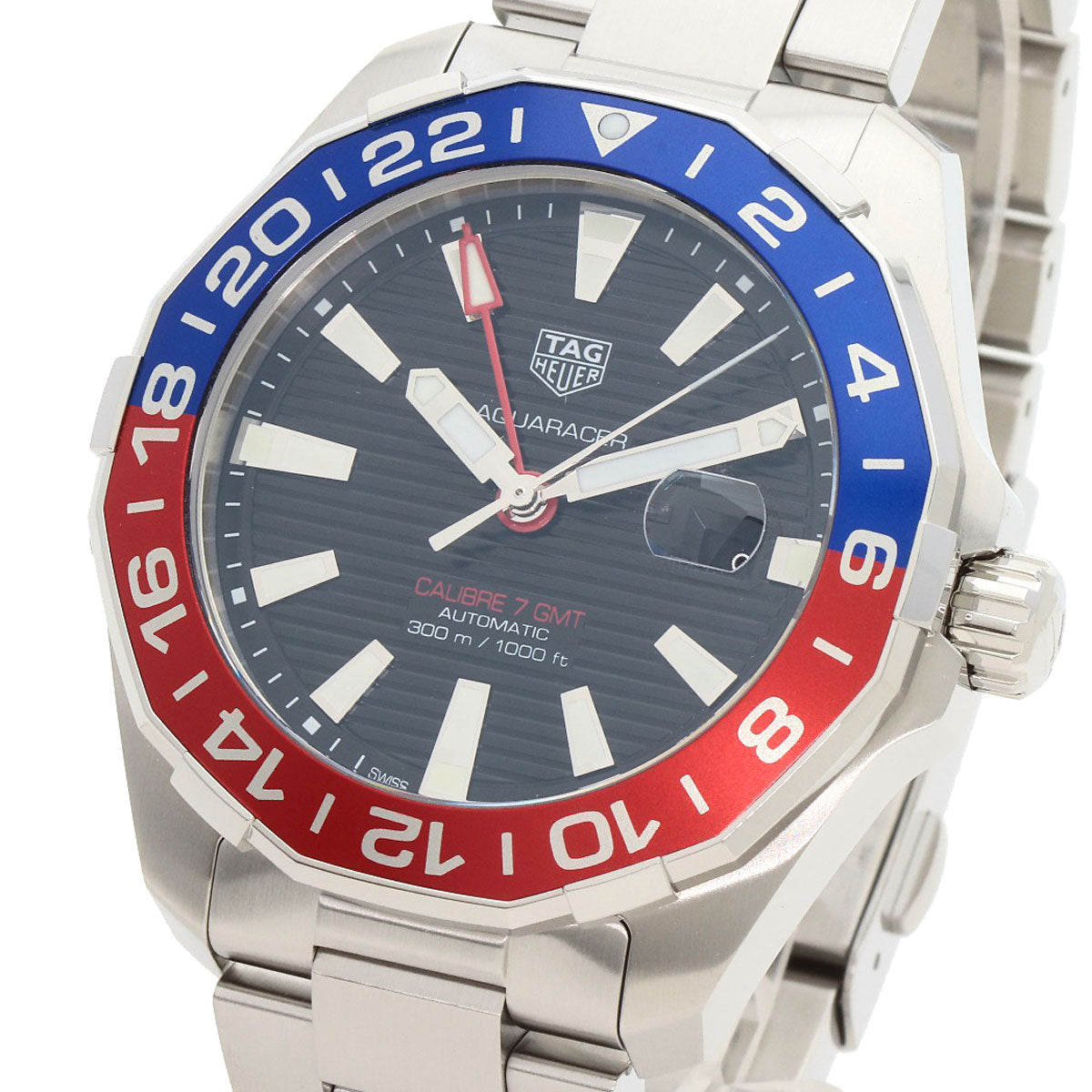 TAG HEUER Aqua Racer Caliber 7 GMT Watches WAY201F.BA0927 Stainless Steel/Stainless Steel mens