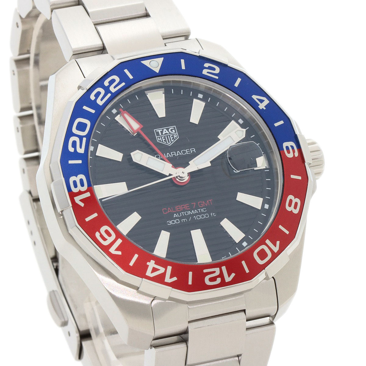 TAG HEUER Aqua Racer Caliber 7 GMT Watches WAY201F.BA0927 Stainless Steel/Stainless Steel mens