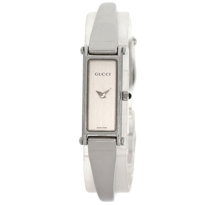 GUCCI Square face bangle Watches 1500L Stainless Steel/Stainless Steel Ladies