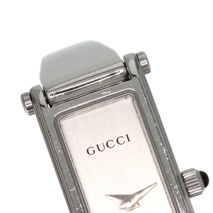 GUCCI Square face bangle Watches 1500L Stainless Steel/Stainless Steel Ladies
