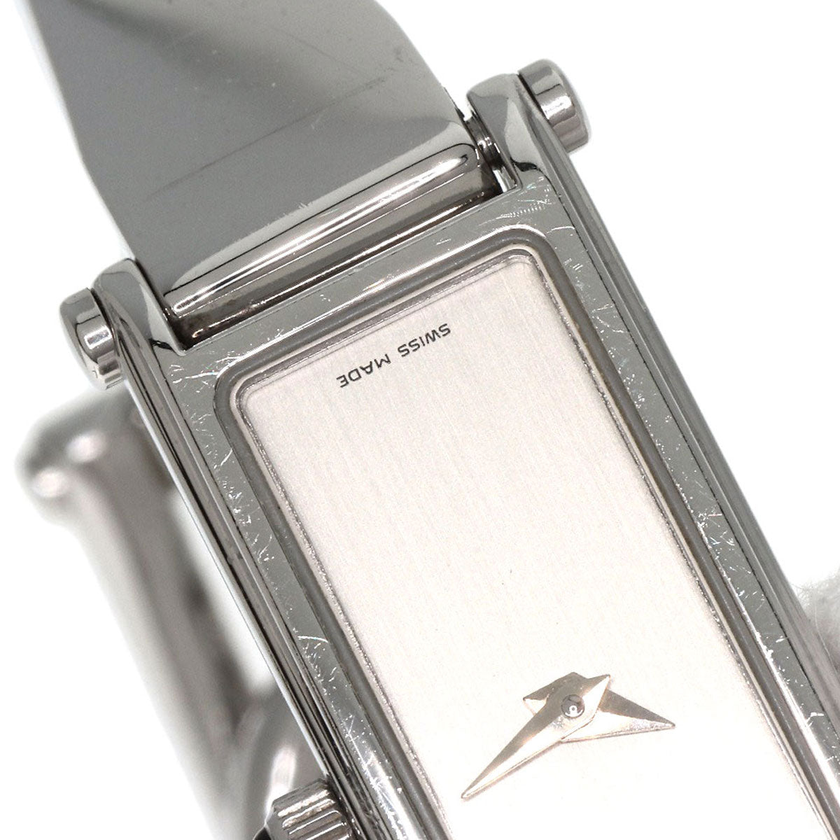 GUCCI Square face bangle Watches 1500L Stainless Steel/Stainless Steel Ladies