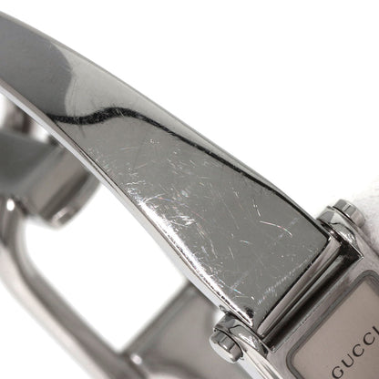 GUCCI Square face bangle Watches 1500L Stainless Steel/Stainless Steel Ladies