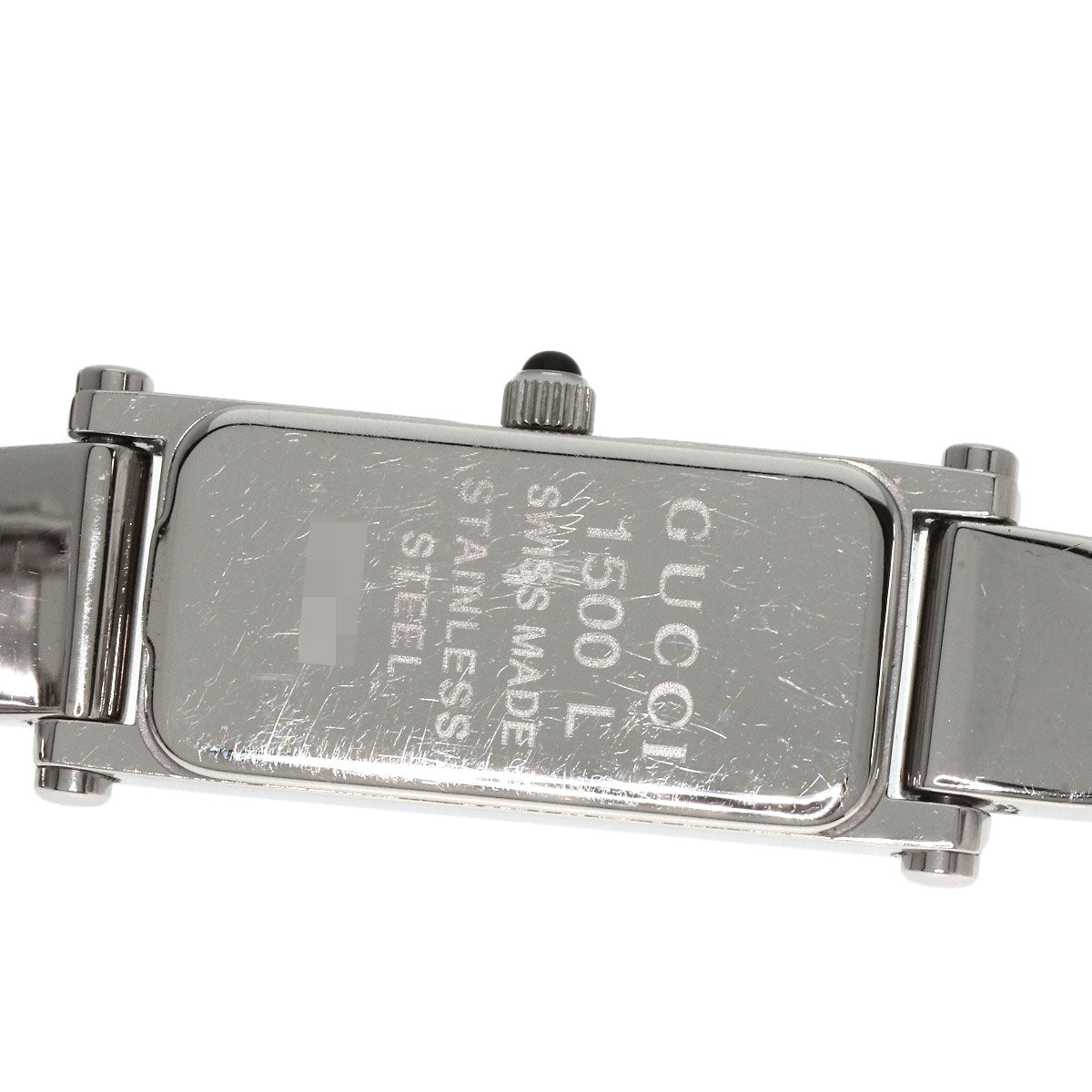 GUCCI Square face bangle Watches 1500L Stainless Steel/Stainless Steel Ladies