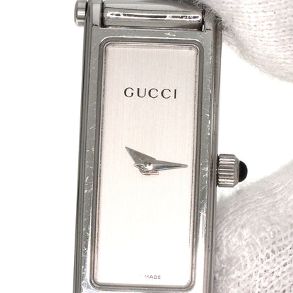 GUCCI Square face bangle Watches 1500L Stainless Steel/Stainless Steel Ladies