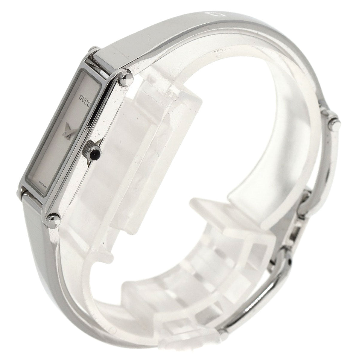 GUCCI Square face bangle Watches 1500L Stainless Steel/Stainless Steel Ladies