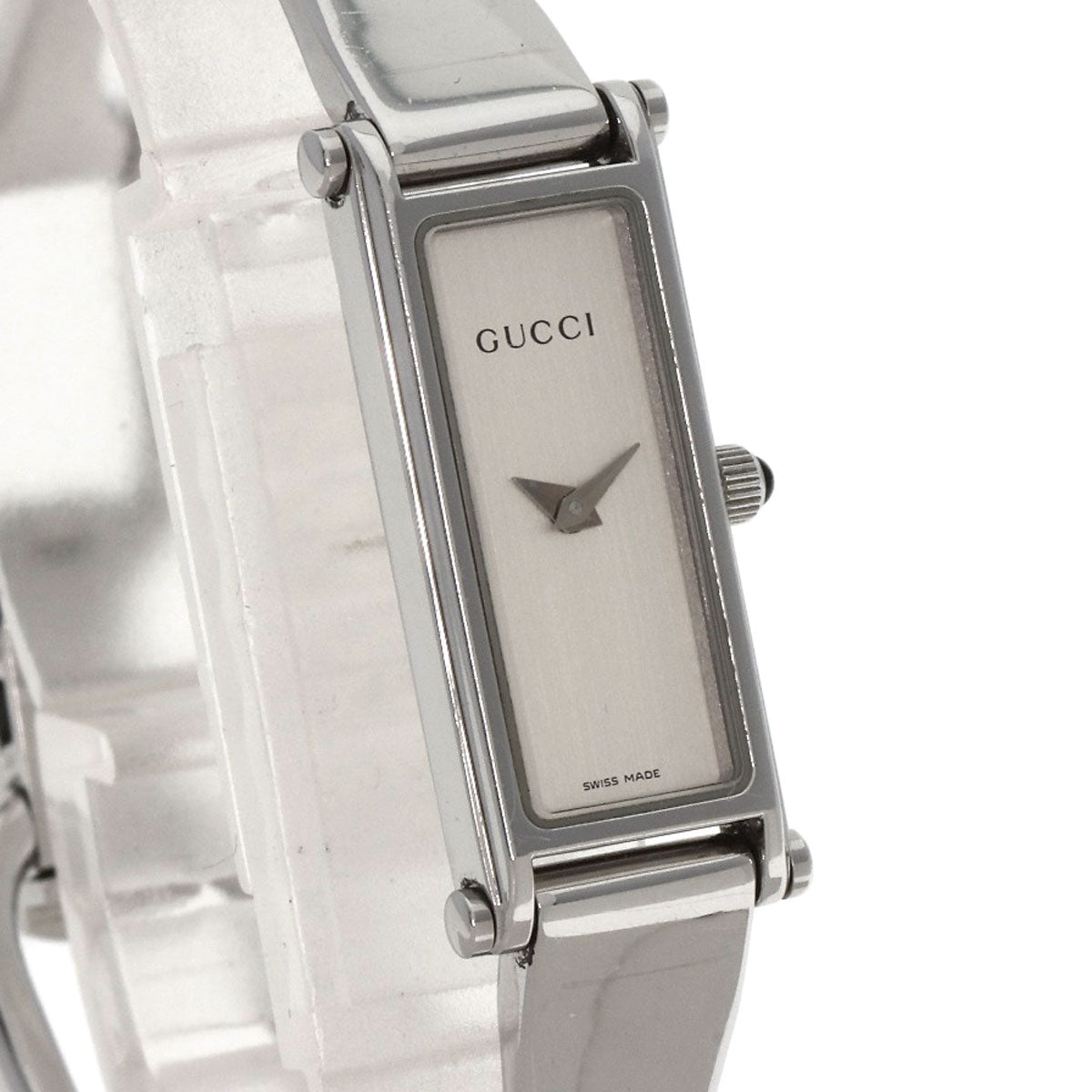 GUCCI Square face bangle Watches 1500L Stainless Steel/Stainless Steel Ladies
