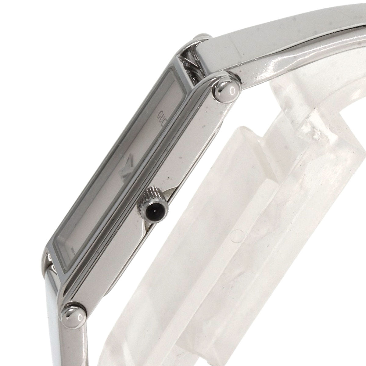 GUCCI Square face bangle Watches 1500L Stainless Steel/Stainless Steel Ladies