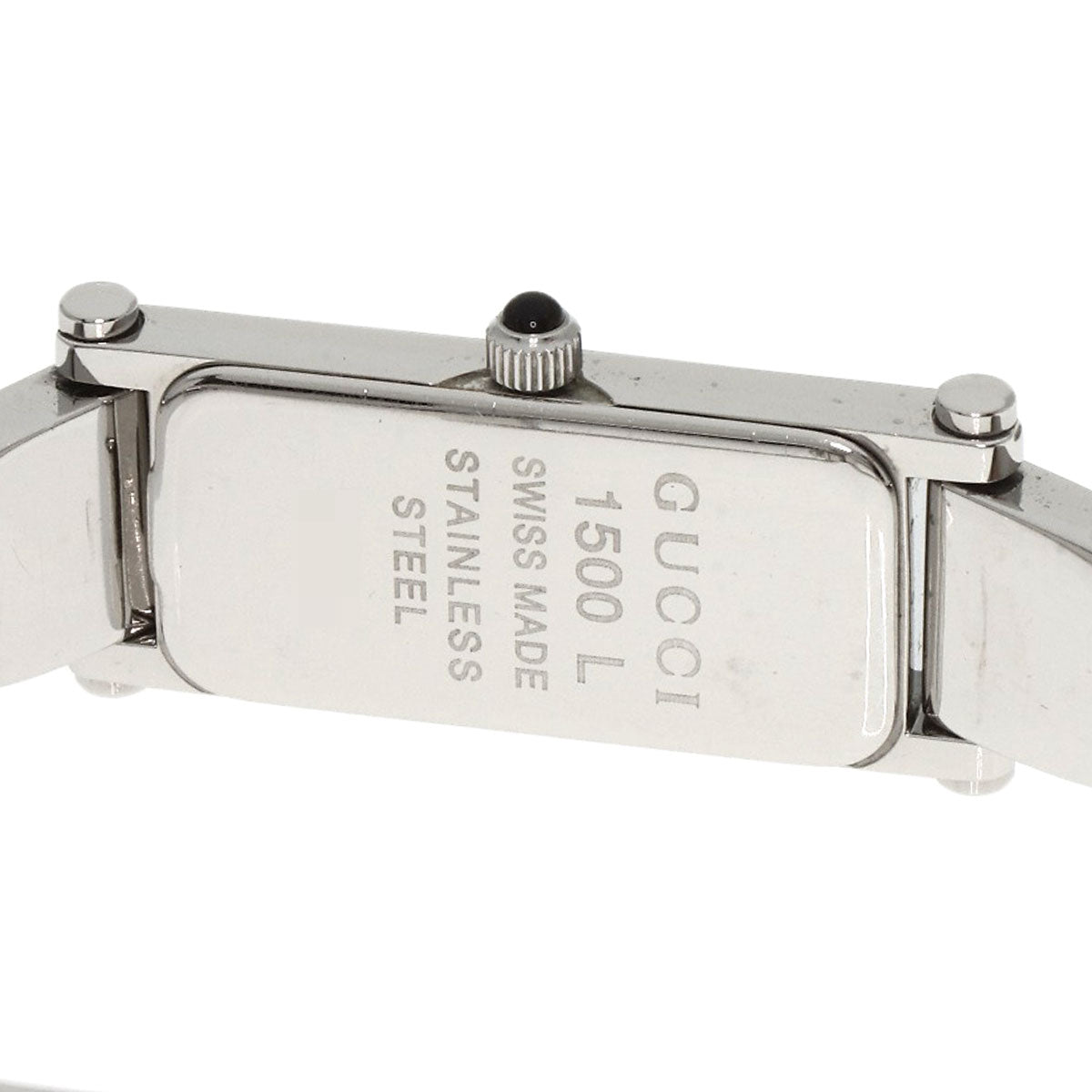 GUCCI Square face bangle Watches 1500L Stainless Steel/Stainless Steel Ladies