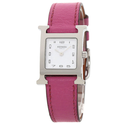 HERMES H watch Watches HH1.210 Stainless Steel/Leather Ladies